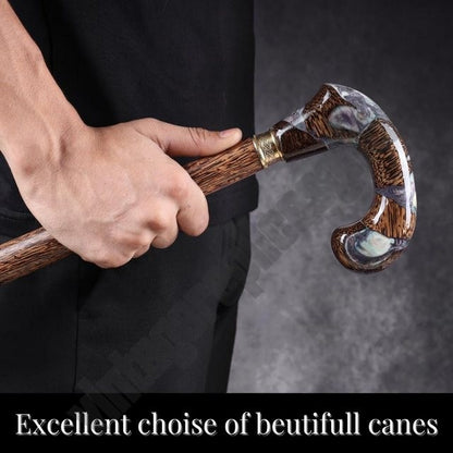 Premium Rosewood Walking Cane Lyptus Wood – Handmade Derby Style Stick 91cm