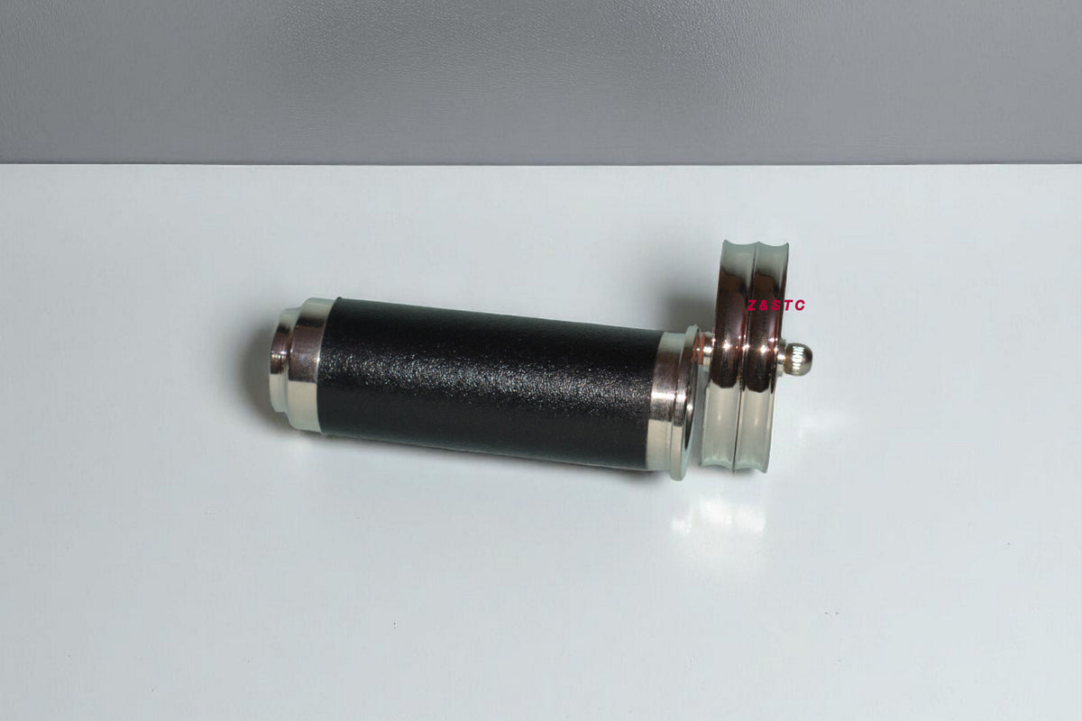 Leather wrapped kaleidoscope – handheld antique style decor