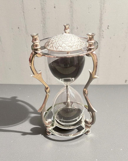 Maritime Brass Hourglass – Decorative Vintage Sand Clock Gift