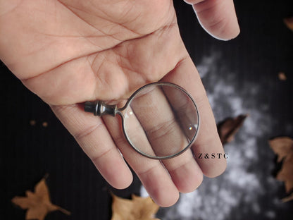 Brass Locket Magnifying Glass Necklace Unique Gift for Readers & Collectors