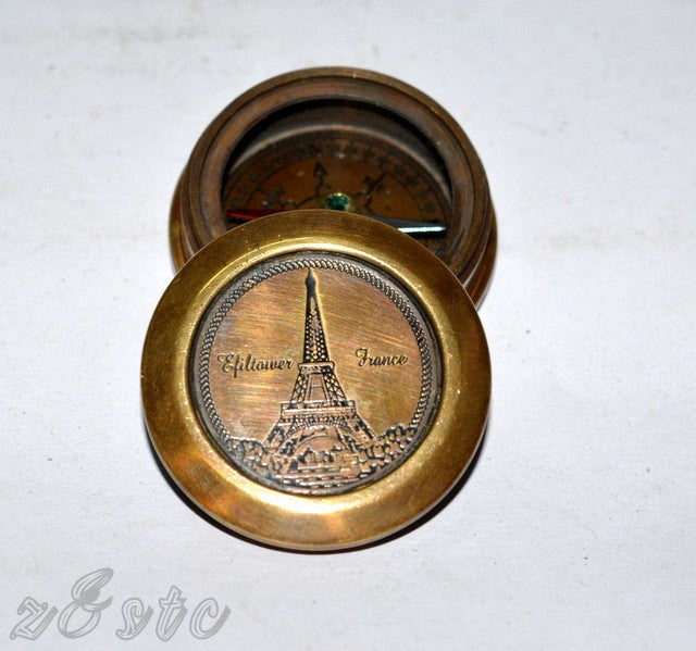 Antique Style 2.5 Inch Brass Compass – Handmade Maritime Collectible