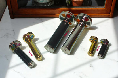 SET OF 6 HANDCRAFTED BRASS KALEIDOSCOPES VINTAGE STYLE COLLECTIBLE GIFTS