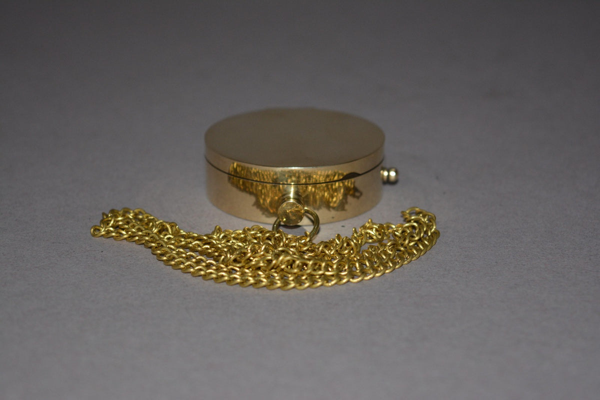 Vintage-Style Brass Compass – STV Lord Kelvin 1824–1907 Engraved Collectible
