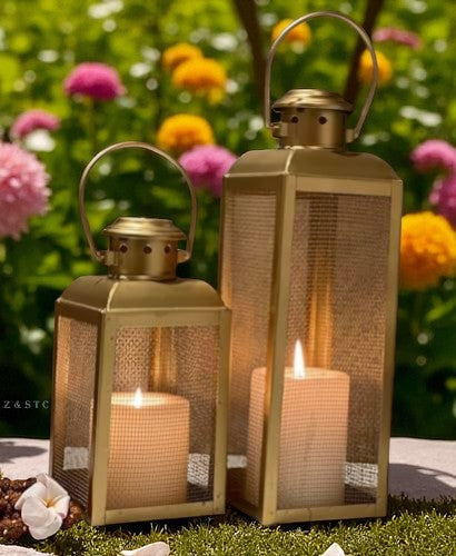 Witchlight Lantern Candle Holders – Halloween Home Decor Accents (Iron, Pack of2