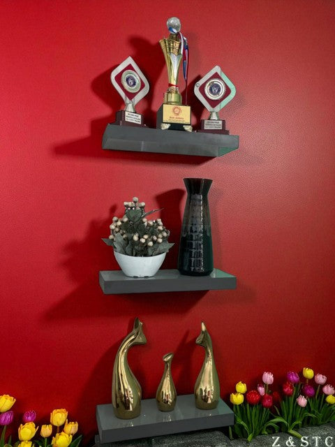 Lucky Deer Statue Set golden Ceramic Animal Figures for Modern Home & Office Dec