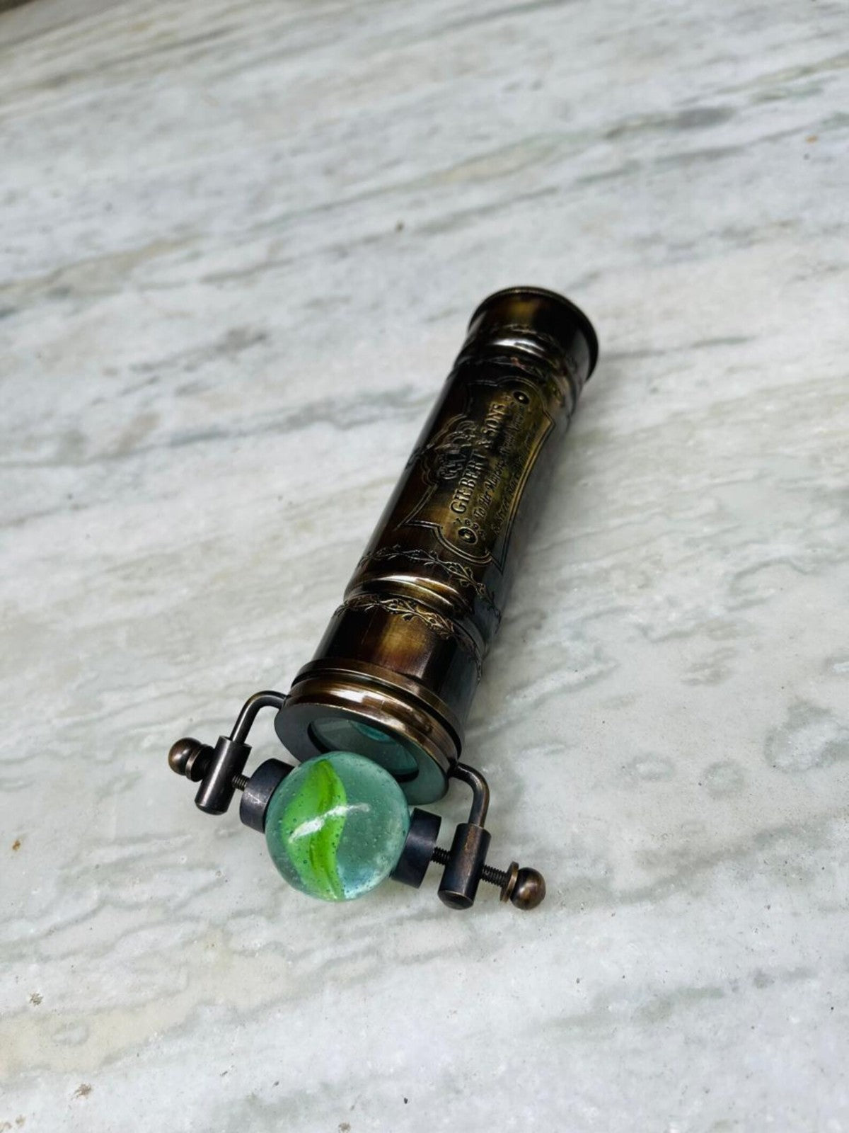 Gilbert & Sons Antique Brass Kaleidoscope – Timeless Gift & Collectible