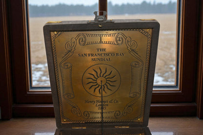 Antique Brass Sundial Compass – Henry Holmes & Co London 1885 SF Bay Box