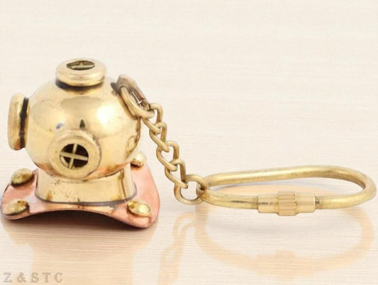 lot of 24 Nautical Mini Diver Helmet Keychain – Maritime Gift for Ocean Lovers