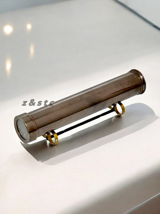 Handmade 7-Inch Brass Kaleidoscope – Antique Style Collector’s Piece