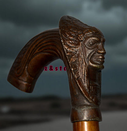 Decorative Wooden Walking Stick – Collector’s Cane with Elegant Design