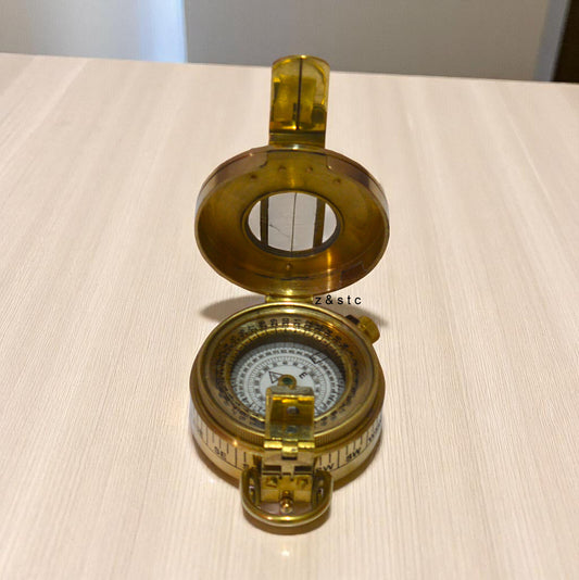 Solid Brass Working Compass Nautical Gift for Explorer or Traveler