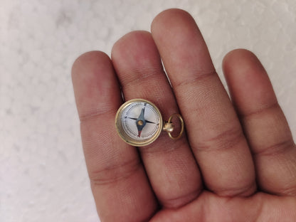 Vintage Handmade Brass mini compass collectible gift lot of 100 pieces